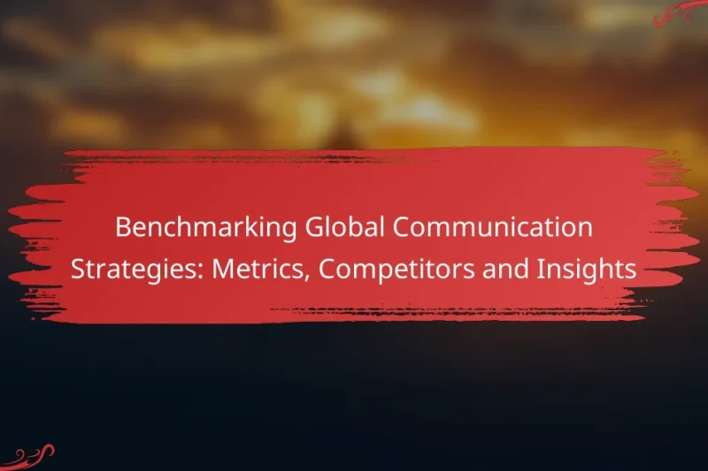 Benchmarking Global Communication Strategies: Metrics, Competitors and Insights